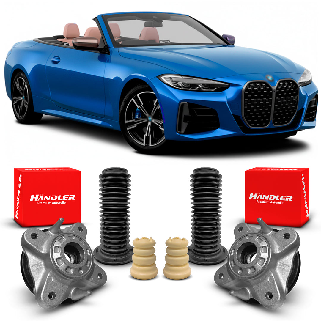 2 Kit Coxim Batente Rolamento Dianteiro BMW 420i G23 2022 A 2025