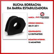 Par Bucha Barra Estabilizadora Dianteira Gol G1 1980 A 1996